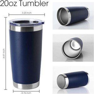 Navy Steel Tumbler